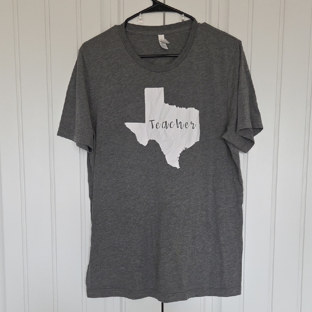 Texas Teacher Charcoal Heather Tee